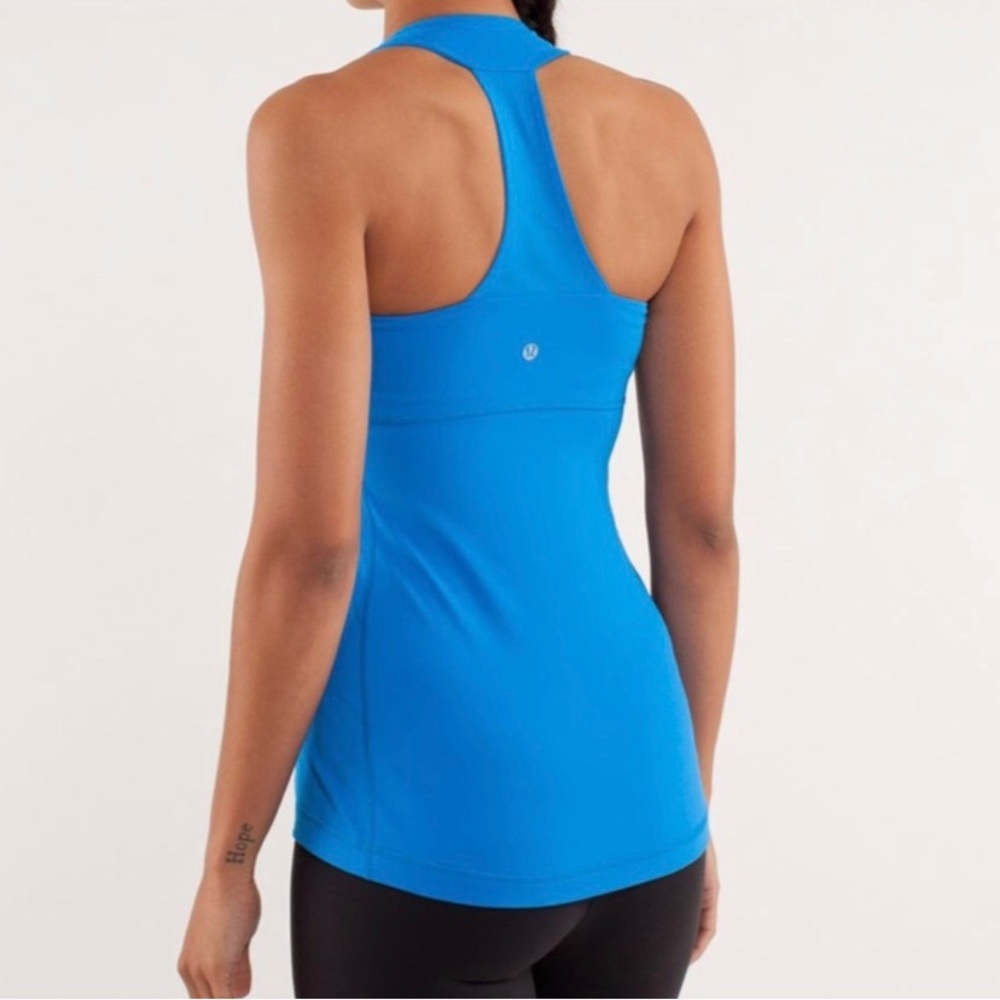 Lulu lemon racer bank work out top